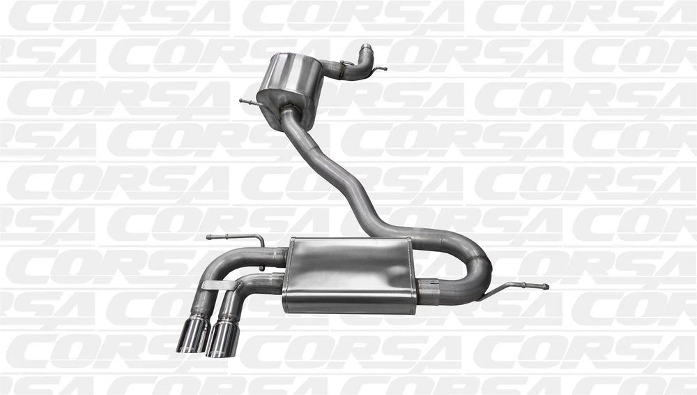 CORSA Performance black cat-back exhaust