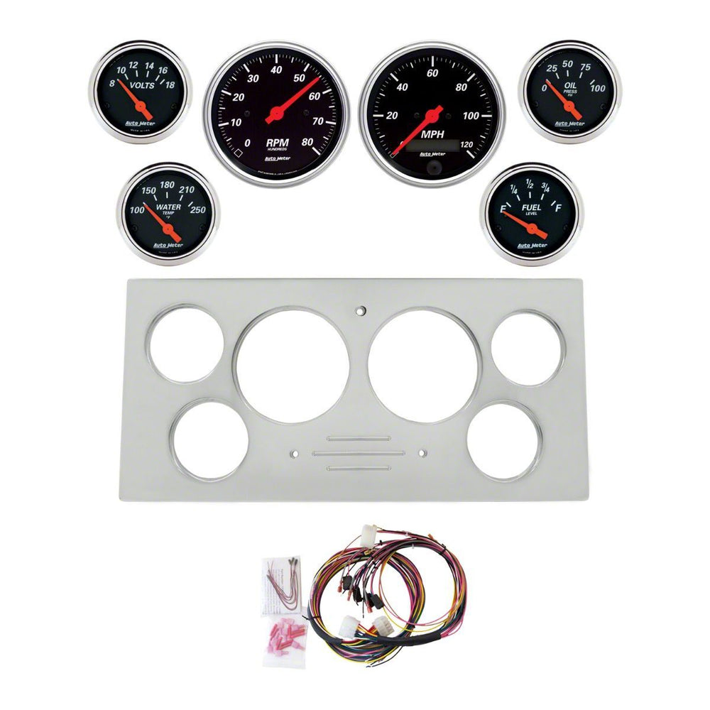 AutoMeter black gauge