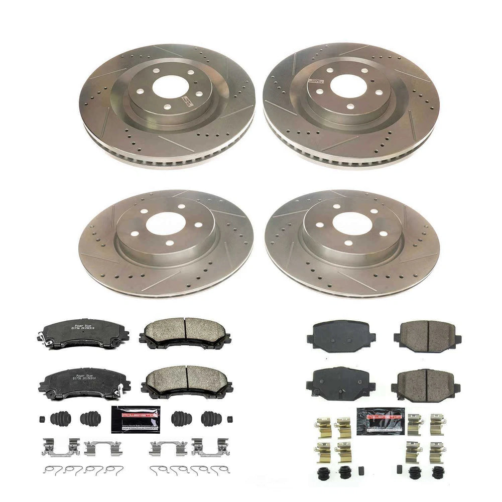 Power Stop 2019 Infiniti QX50 Front & Rear Z23 Evolution Sport Brake Kit