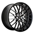 Konig Lace 15x6.5 8x100/108 ET40 Black/Machine Spoke