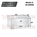 BOX AL 18X24X72 DROP DOOR