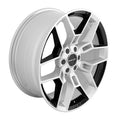 CARROLL SHELBY WHEELS CS45 22X9.5 6x135/6x5.31 +12MM OS BLACK/CHROME POWDER INSE