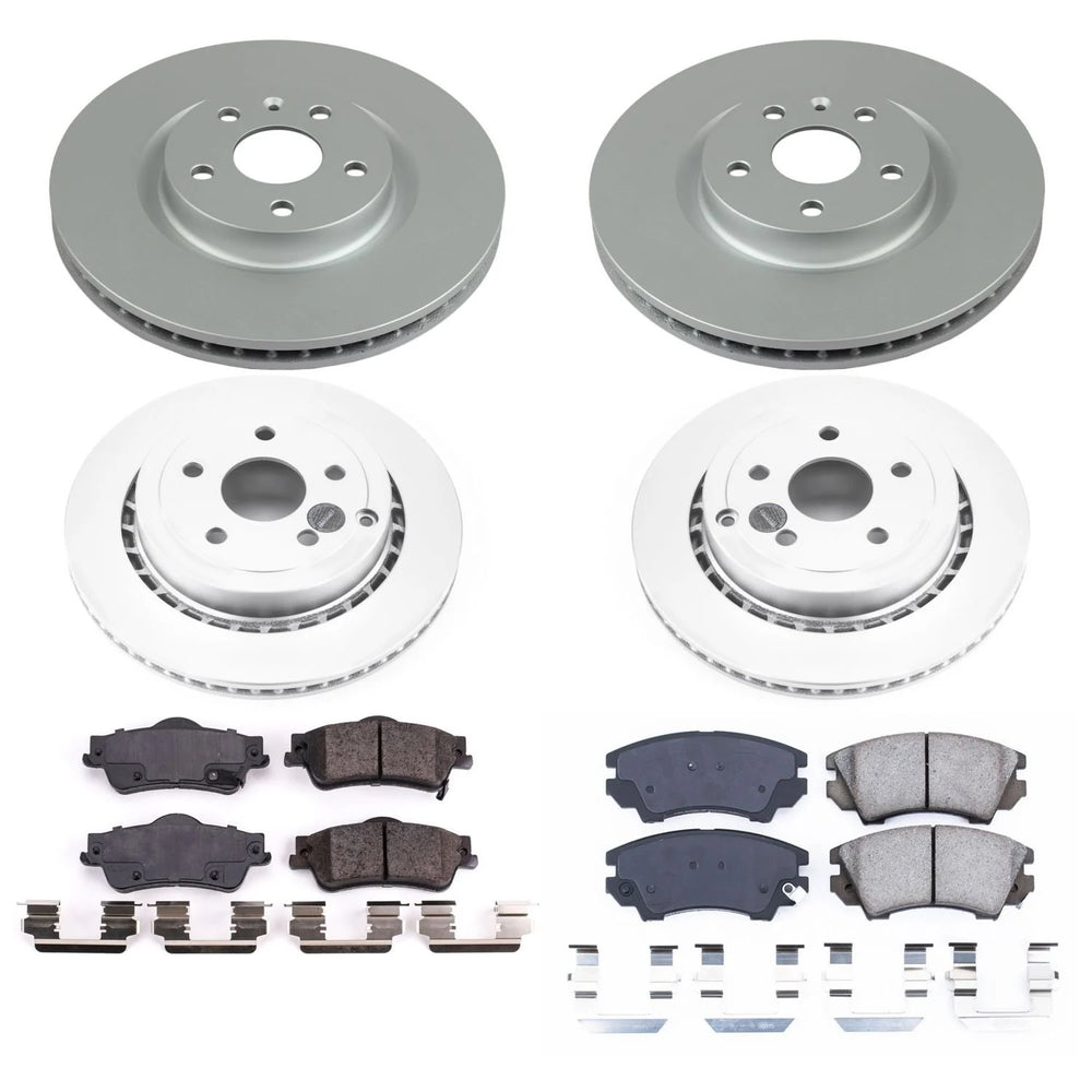 Power Stop 11-17 Chevrolet Caprice Front & Rear Z17 Evolution Geomet Coated Brake Kit