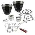 S&S Cycle 84-99 BT 96in 3-5/8in Big Bore Cylinder & Piston Kit For S&S SH96 Engines - Wrinkle Black