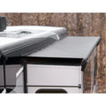 SLIDE TOPPER AWNING ROLL TUBE W/ BLACK CANOPY (FITS ROOMS 103109 IN FLANGE TO F