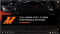 Mishimoto 2017+ Honda Civic (SI ONLY) Performance Air Intake Kit - Black