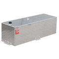 66 GALLON RECTANGLE DIAMOND PLATE ALUMINUM GASOLINE AUXILARY TANK W/FUEL PICKUP