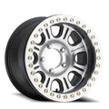 Aluminum Wheels 17x8.5 Monster Beadlock RT232 Machined Face Black 0 Offset 5 on 127 Bolt Pattern 83.82 Bore Raceline