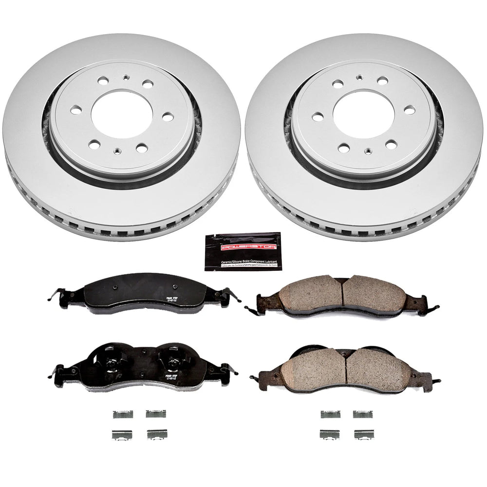 Power Stop 07-09 Ford Expedition Front Z17 Evolution Geomet Coated Brake Kit