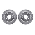R1 Concepts Brake Rotor- D/S - Silver Fits Mazda RX-7