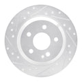 R1 80-85 Ford E-250 Econoline Front Right Slotted Black Brake Rotor