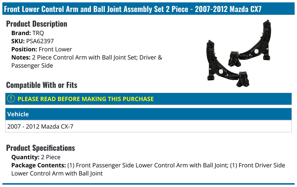CONTROL ARM W/ BALL