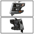 1518 TAHOE/SUBURBAN DRL LIGHT BAR PROJECTOR HEADLIGHTS BLACK