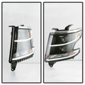 1518 TAHOE/SUBURBAN DRL LIGHT BAR PROJECTOR HEADLIGHTS BLACK