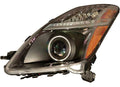 0409 PRIUS BLACK CLEAR AMBER HALO(CCFL)HEADLIGHTS DRIVER/PASSENGER