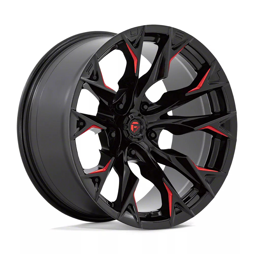 D823 20X10 5X5.0 G-BLK MILL C-RED -18MM