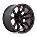D823 20X10 5X5.0 G-BLK MILL C-RED -18MM