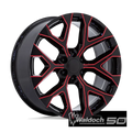 PR177 26X10 6X5.5 G-BLK RED-MILL 24