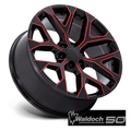 PR177 26X10 6X5.5 G-BLK RED-MILL 24