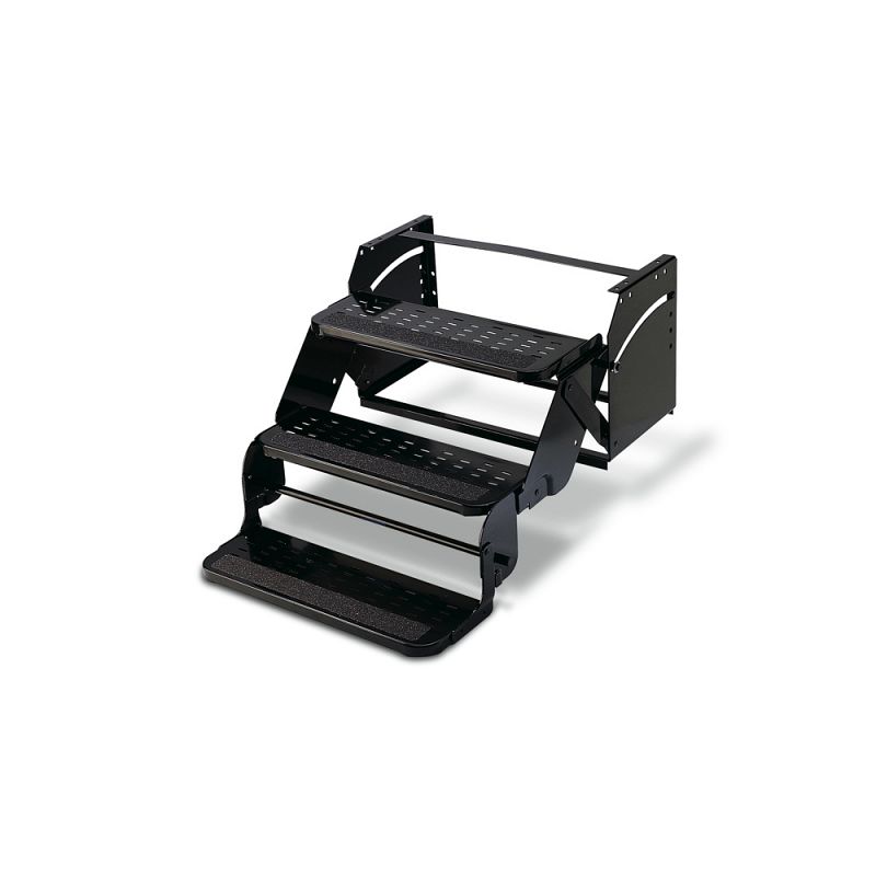 RV MANUAL STEP 24IN W TRIPLE RADIUS TREADS 8IN RISE