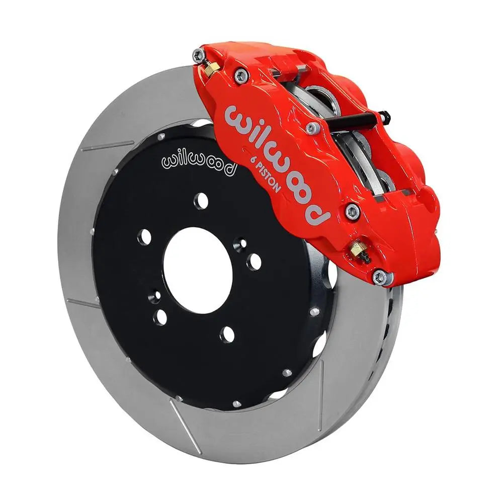 Wilwood Narrow Superlite 6R Front Hat Kit 12.88in Red Honda S2000