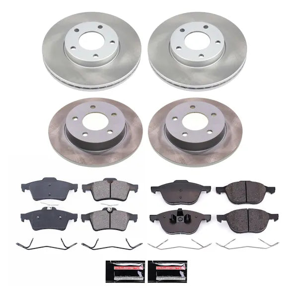 Power Stop 06-13 Mazda 3 Front and Rear Semi-Coated Rotor Kit