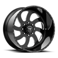 AW76 26X12 8X180 G-BLK MACH -40MM