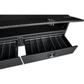DIAMOND TREAD ALUMINUM HEAVYDUTY FLATBED CONTRACTOR WITH LOWER DRAWERS 21X18X72 BLACK