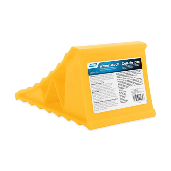 WHEEL CHOCK YELLOW FITS TIRES UP TO 26IN