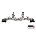 Corsa 2020-2025 Chevrolet Corvette C8 RWD 3in Valved Cat-Back Delete w/ NPP w/4.5in CF Black PVDTips