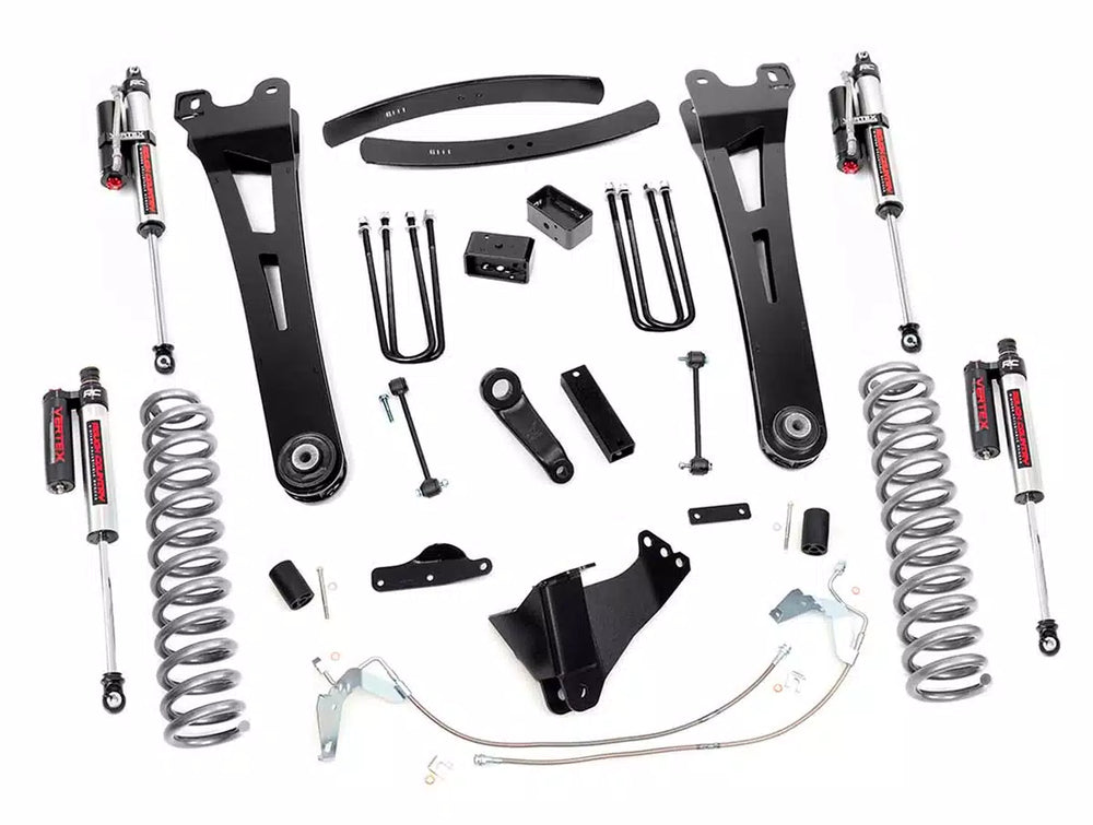 2x 690005 6 Inch Lift Kit Gas Radius Arm Vertex Ford Super Duty (08-10)