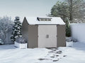 EASY INSTALL 7X10 RESIN STORAGE SHED BROWN