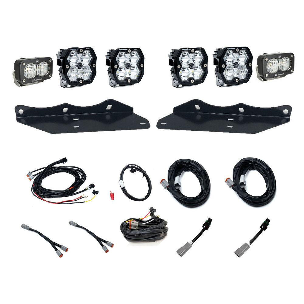 Baja Designs 17-20 Ford Raptor Squadron Pro 2.0/S2 Fog Pocket Kit (Multi Patterns) - Clear