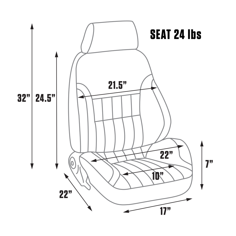 WHITE VINYL VW INTERIOR KIT PRO 90 LOWBACK STYLE