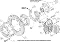 Wilwood Forged Dynalite P/S Rear Kit Drilled Red Chev 12 Bolt w C-Clips
