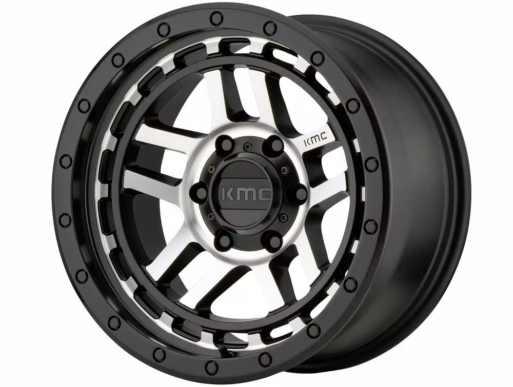 KMC Wheels black auto part