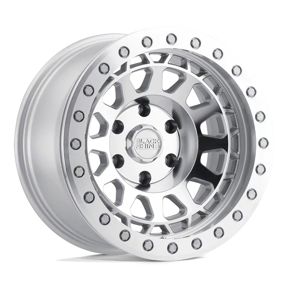 PRIMM 18X9.5 6X5.5 12MM SILVER W/ MIRROR FACE & MACHINED RING