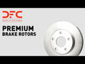 DFC 19-25 Mercedes-Benz G550 Front Right Drilled & Slotted Silver Brake Rotor