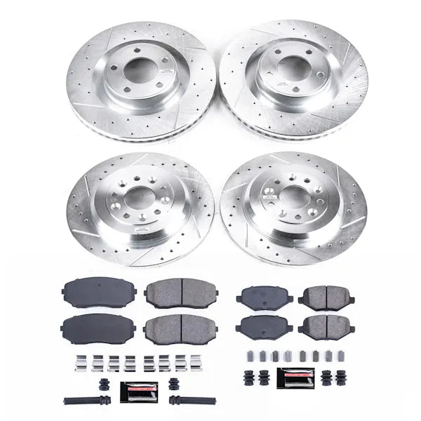 Power Stop 13-14 Ford Edge Front & Rear Z23 Evolution Brake Kit