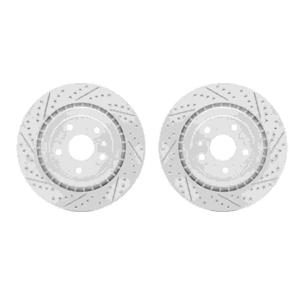 DFC 06-09 Chevrolet Trailblazer Front Drilled & Slotted Geoperformance Rotors