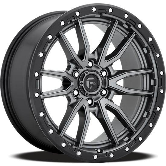 ~(37 lbs. 20X20X12)~ REBEL 17x9 6x135.00 MATTE GUN METAL BLACK BEAD RING (-12 mm)