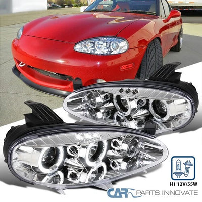 HALO LED PROJECTOR HEADLIGHT CHROME
