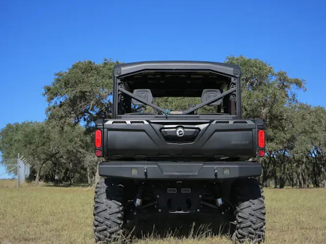 16C CAN AM DEFENDER ALL (EXC 6X6 & PRO) REAR BUMPER W/O LIGHTS/LIGHTBAR FINE TEXT BLK UTV