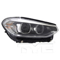 TYC headlights close-up