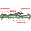 Currectlync JL/JT High Steer Kit for Stabilizer Shock Incl Knuckles Drag Link Tie Rod Trac Bar Reloc/Shock Mount Axle Shock Tie Rod Clamp