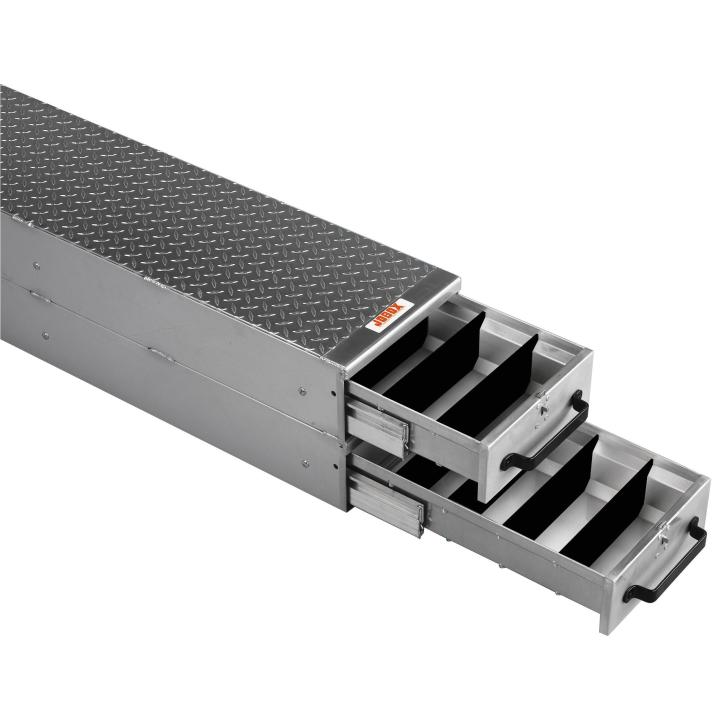 JOBOX PREMIUM ALUM 2 DRAWER STACKED VERTICAL 12X12X50