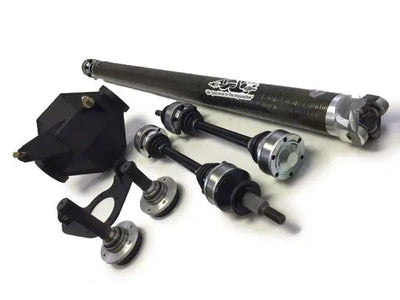 Driveshaft Shop 2006-2008 Charger / 300C / Magnum SRT8 Automatic 9 Direct Bolt-in Kit: includes Axles/HUBS and 4 Aluminum shaft (Diff ordered separately)
