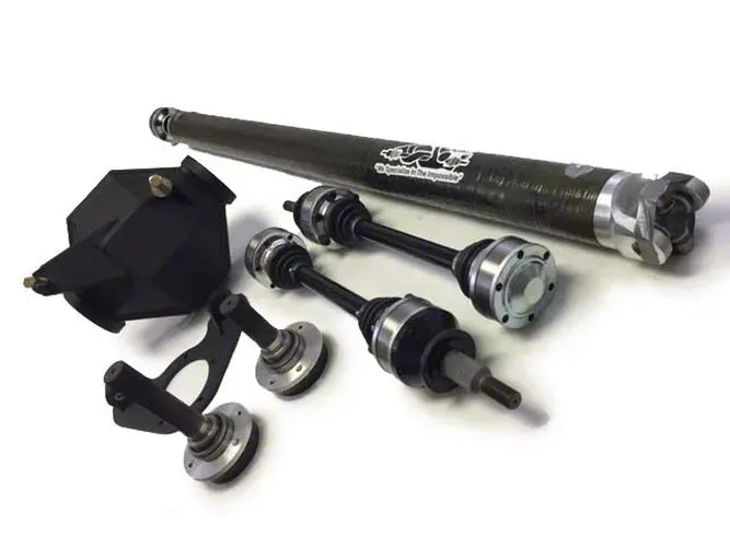 Driveshaft Shop 2006-2008 Charger / 300C / Magnum SRT8 Automatic 9 Direct Bolt-in Kit: includes Axles/HUBS and 4 Aluminum shaft (Diff ordered separately)