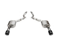 3.0 Dual Rear Exit Axle-Back Exhaust System with 4.5 Straight Cut Carbon Fiber Tips