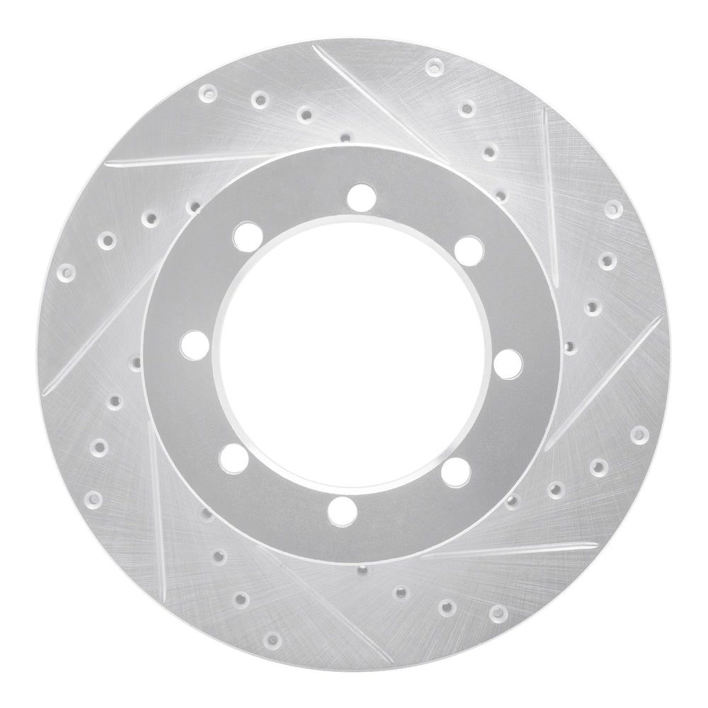 DFC 96-07 Ford E-450 Super Duty Rear Right Drilled & Slotted Silver Brake Rotor